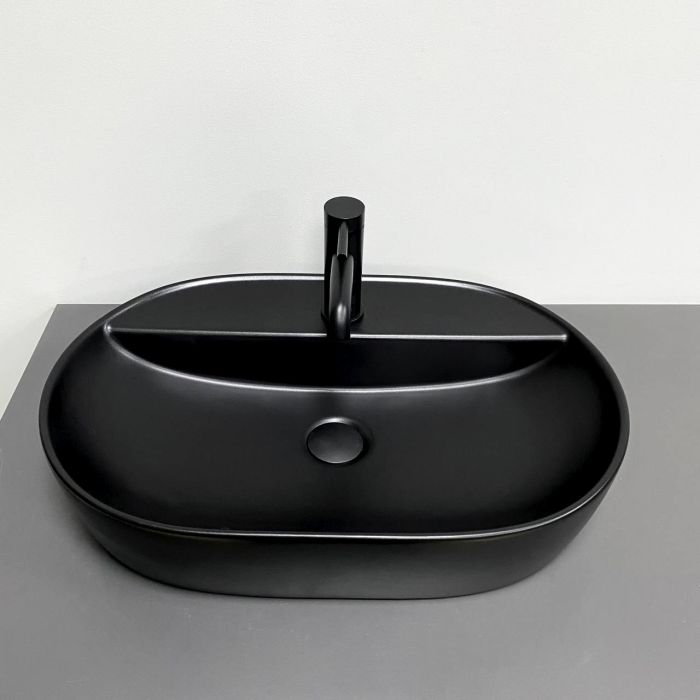 Умывальник VBI TERNI BLACK MATT накладной