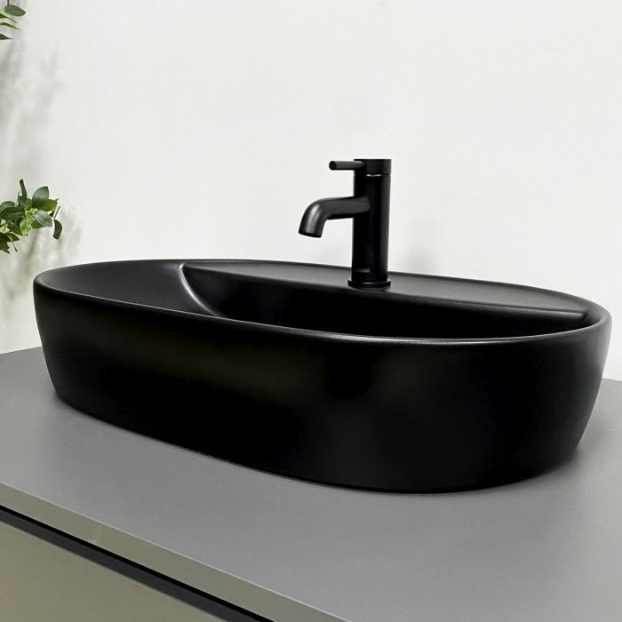 Умывальник VBI TERNI BLACK MATT накладной