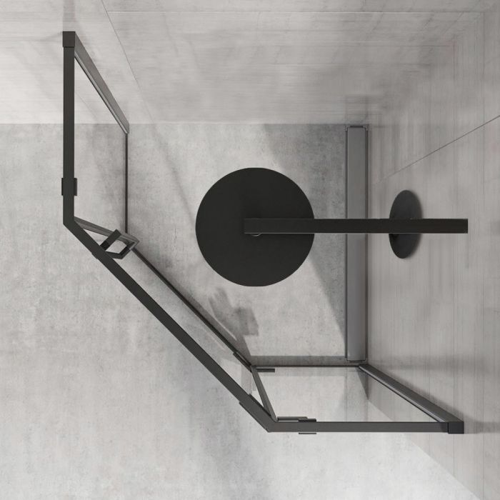 Душова кабіна REA DIAMOND BLACK MAT 90х90