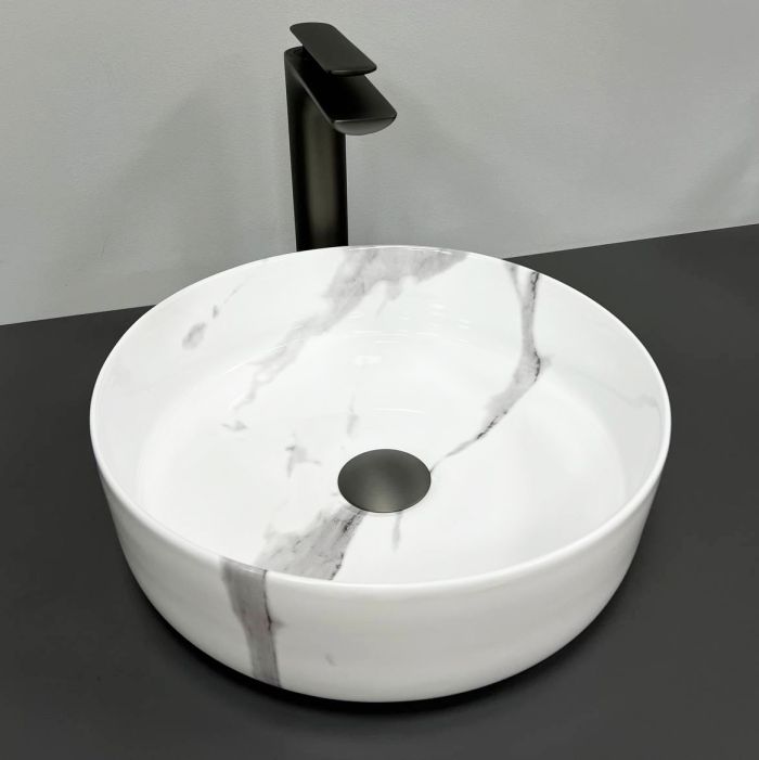 Умивальник VBI PRATO MARBLE NATURE GLOSSY накладний