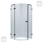 Душова кабіна De la Noche кутова 900*900*2000мм, реверсивна, розпашна, скло прозоре 8мм