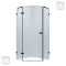 Душова кабіна De la Noche кутова 900*900*2000мм, реверсивна, розпашна, скло прозоре 8мм