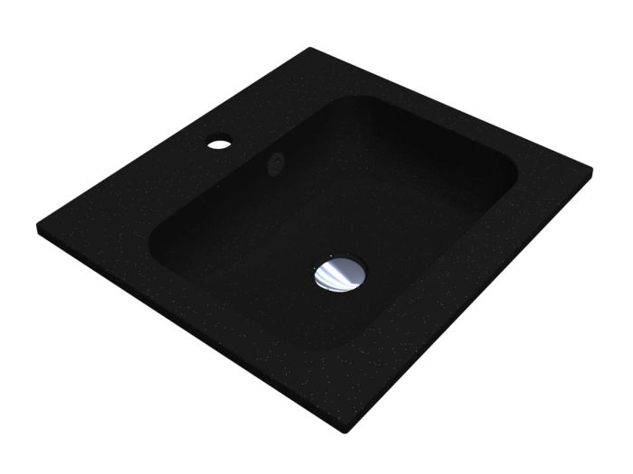 Умывальник Miraggio DELLA 500 MIRASTONE BLACK