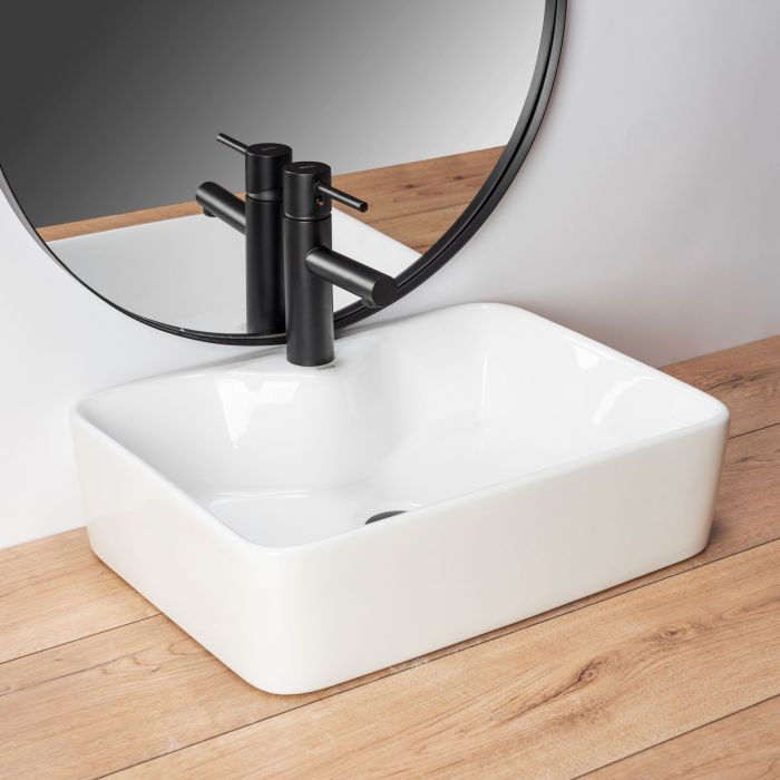 Умывальник REA KELLY WHITE белый накладной