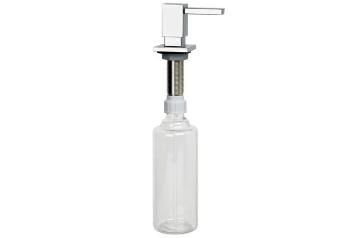 Дозатор McAlpine моющих средств врезной хром SOAP-SQ-CPB