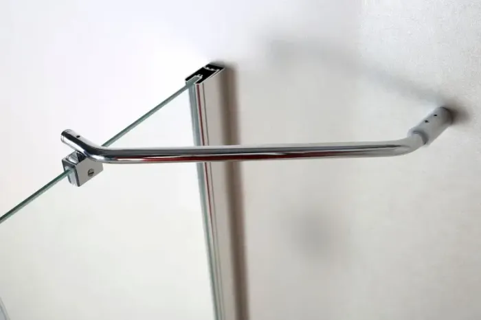 Дверь в нишу 100*195см распашная на петлях, прозрачное стекло 6мм