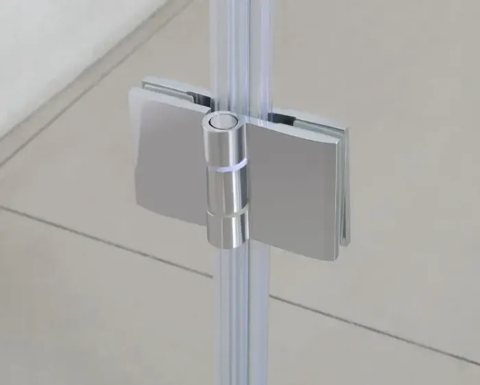 Дверь в нишу 100*195см распашная на петлях, прозрачное стекло 6мм