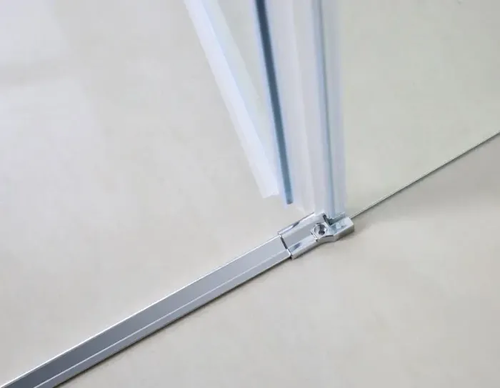 Дверь в нишу 100*195см распашная на петлях, прозрачное стекло 6мм