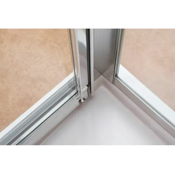 Двері в нішу 120*195см розсувні , профіль хром, скло прозоре 5мм