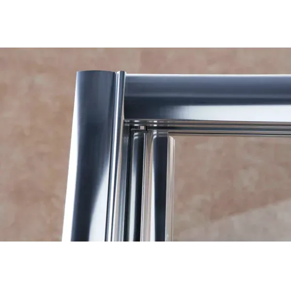 Двері в нішу 120*195см розсувні , профіль хром, скло прозоре 5мм