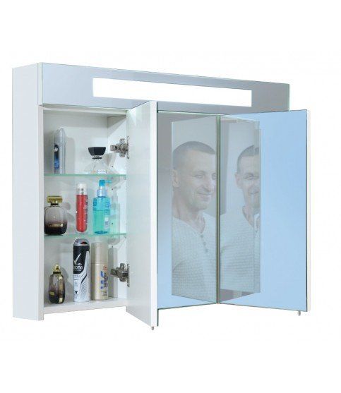 Зеркальный шкаф Оскар ЗШ-90 3D LED