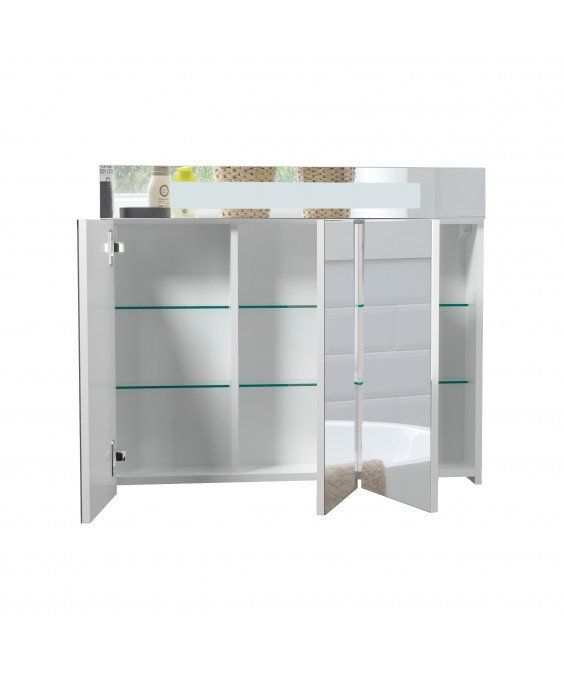 Зеркальный шкаф Oskar ЗШ-90 со встроенной подсветкой