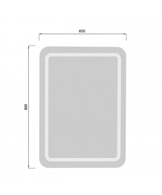 Зеркало MD-LED 60х80/80x60 с LED-подсветкой