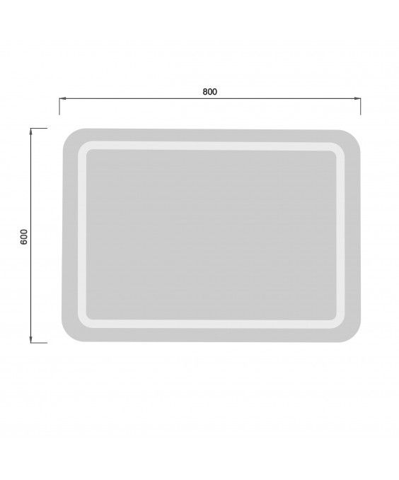 Зеркало MD-LED 60х80/80x60 с LED-подсветкой