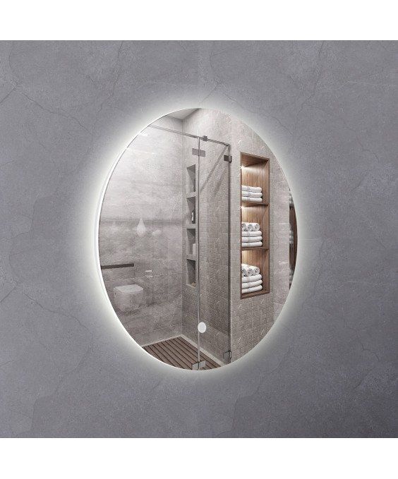 Зеркало Eclipse 70x70 S с сенсором и подсветкой LED