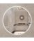 Зеркало Eclipse 80x80 S с подсветкой LED с сенсором