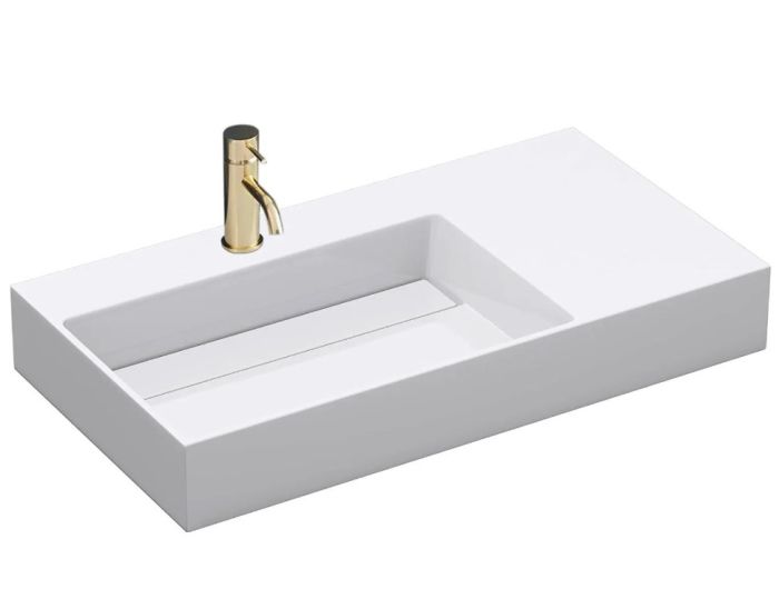 Умивальник REA ARCHI 90 WHITE накладний підвісний