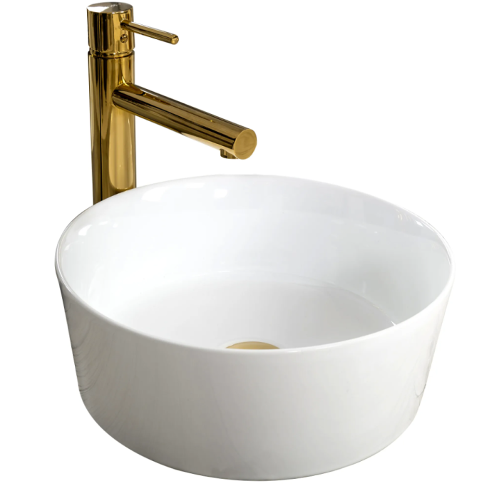 Умивальник REA IDA SLIM накладний білий