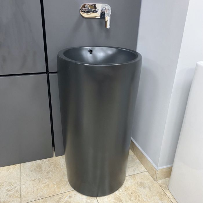 Умывальник VBI MATERA BLACK MATT напольный