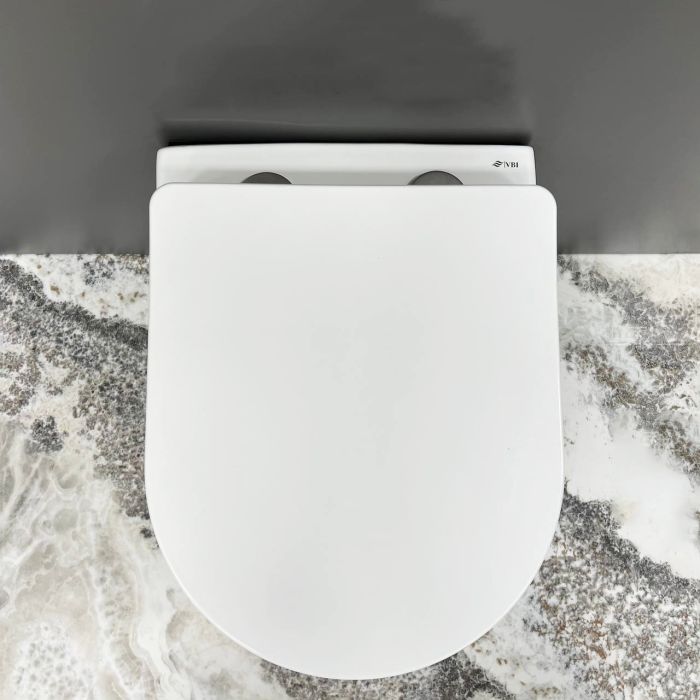 Подвесной унитаз VBI VULCANO WHITE GOLD EDGE