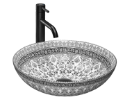 Умывальник REA ARTE DARK GREY серый накладной