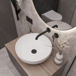 Умывальник VBI BARI WHITE накладной