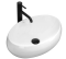 Умивальник REA LINDA WHITE білий накладний