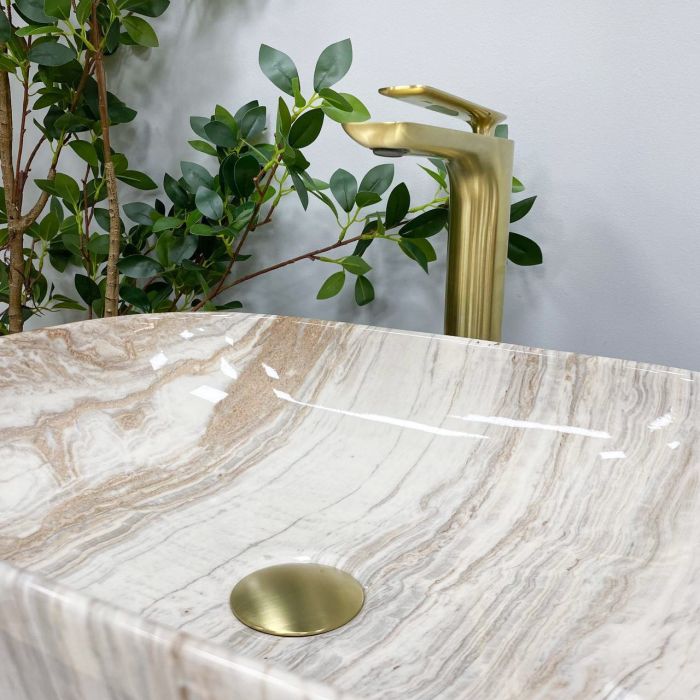 Умивальник VBI RAVENNA TRAVERTINE GLOSSY накладний