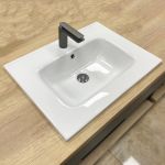 Умывальник VBI MORTARA 60 WHITE врезной