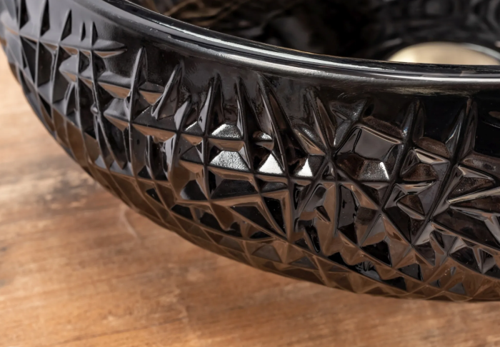 Умивальник REA ICE BLACK накладний