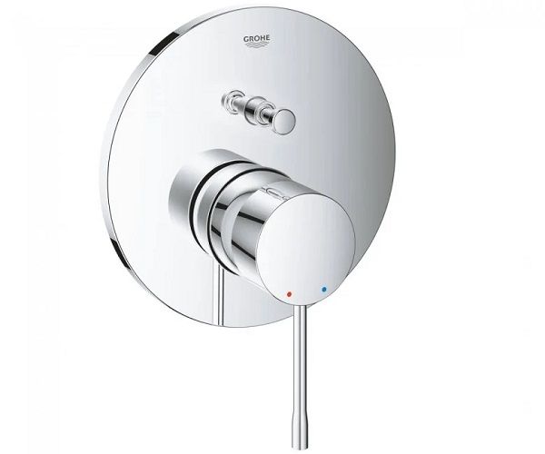 ESSENCE смеситель для ванной с переключ. на два потребителя скрытого монтажа, хром