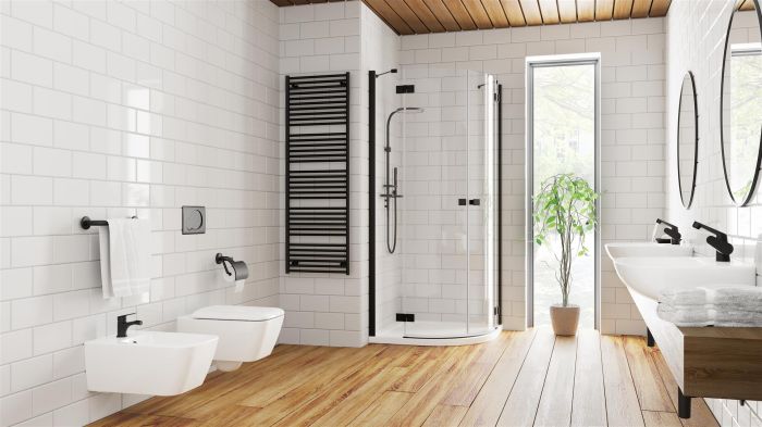 Душова кабіна Radaway Essenza New Black PDD 900Lx2000 чорний/прозоре скло