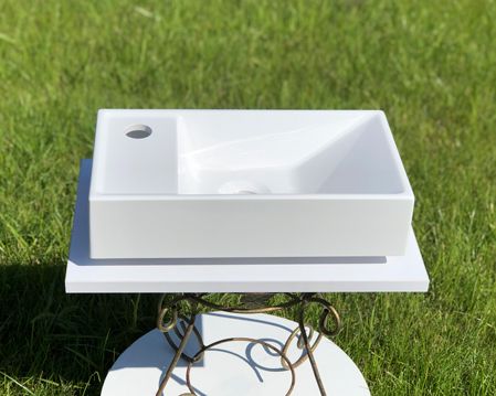 Умывальник «Эстель» 40 см L  белый А100 глянец