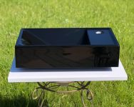 Умывальник «Эстель» 40 см R черный А200 глянец