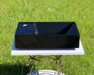 Умывальник «Эстель» 40 см L  черный А200 глянец