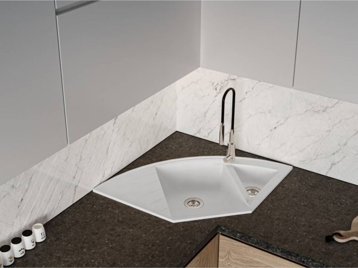 Кухонная мойка Miraggio EUROPE белая