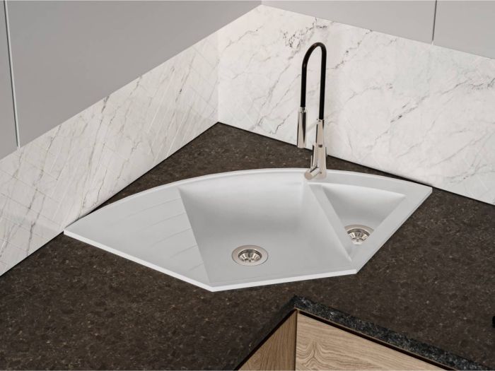 Кухонная мойка Miraggio EUROPE белая