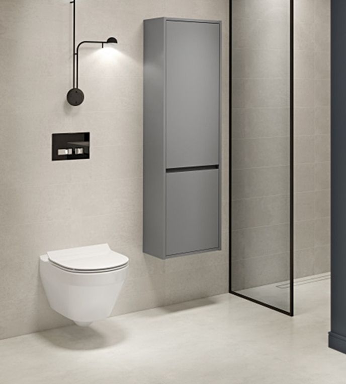 Сидіння для унітазу CREA овальне дюропластове вільнопадаюче, легко знімне слім Церсаніт