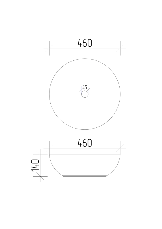 Умивальник VBI BARI WHITE накладний