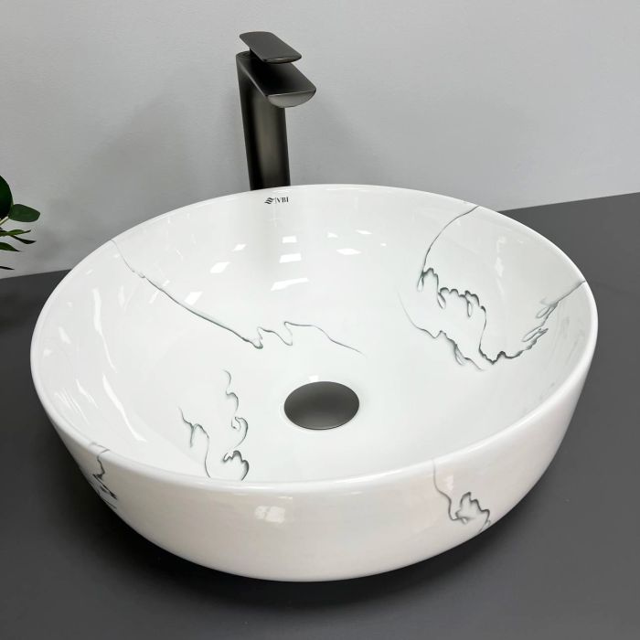 Умивальник VBI BARI S MARMO GLOSSY накладний