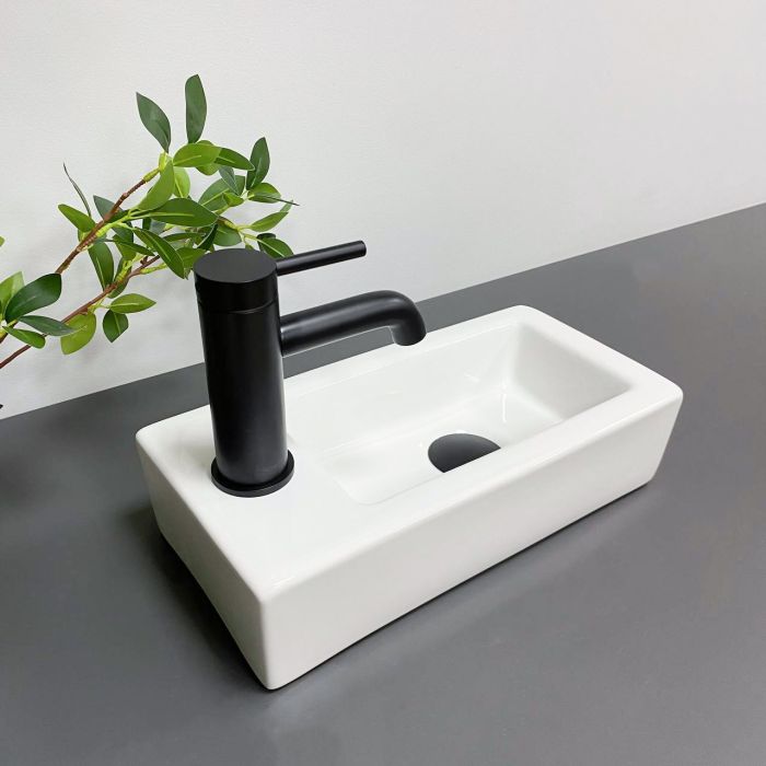 Умивальник VBI KOMO R WHITE накладний підвісний