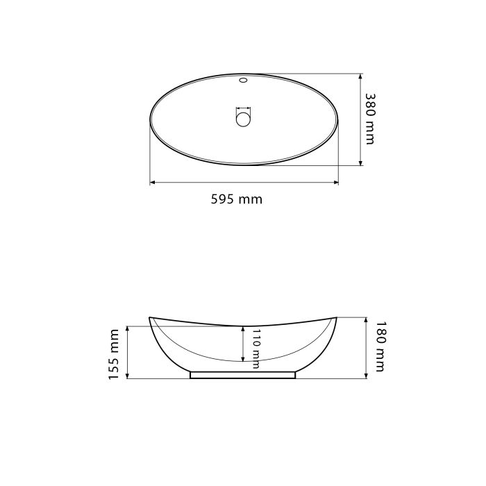 Умивальник VBI ANKONA WHITE накладний