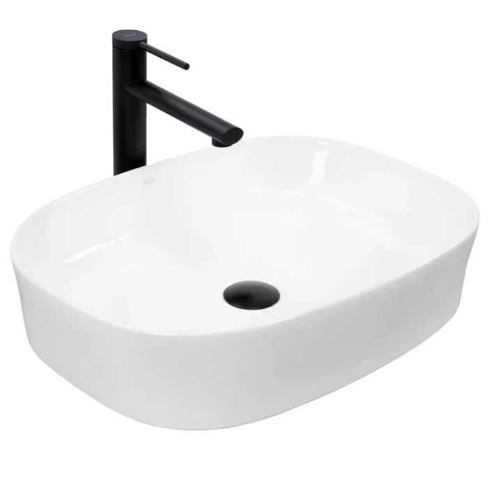 Умывальник REA ANGIE WHITE белый накладной