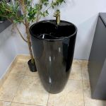 Умывальник VBI AGRIENTO BLACK GLOSSY напольный