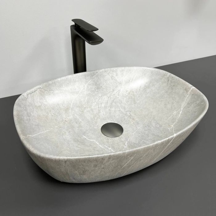 Умывальник VBI OLBIA GREY STONE MATT накладной