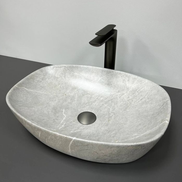 Умывальник VBI OLBIA GREY STONE MATT накладной