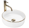 Умивальник REA SAMI GOLD EDGE накладний білий