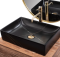 Умывальник REA INGA BLACK MARBLE MATT накладной