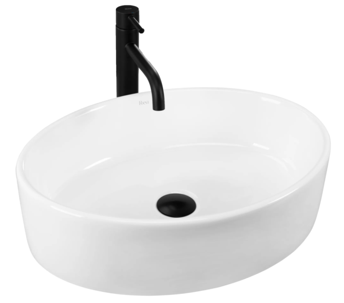 Умивальник REA FONDA WHITE білий накладний