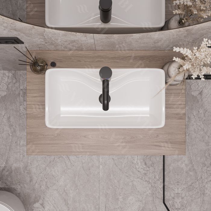 Умывальник VBI FORLI M WHITE накладной